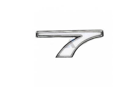 Emblem vitt '7'
