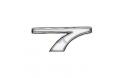 Emblem vitt '7'