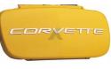 Corvette text i polerad rostfritt fram 97-04
