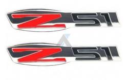 Emblem i billet krom Z51 6 * 1.5. Par