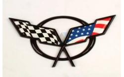 American flag overlay dekal 97-04