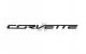 Emblem-Carbon Flash bak Corvette text 14-16