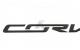 Emblem-Carbon Flash bak Corvette text 14-16