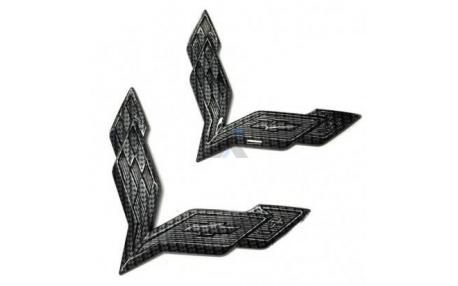 Emblem - Fram/bak - Carbon Fiber Look 14-16