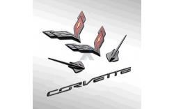 Carbon Flash Emblem - 5 delar 14-