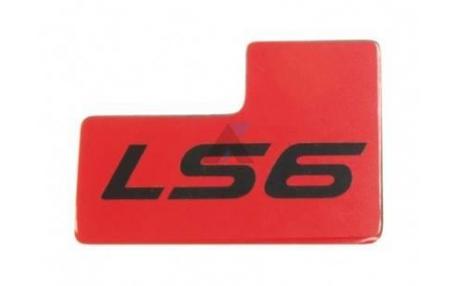 LS6 ID bricka till spjället röd/svart 01-04