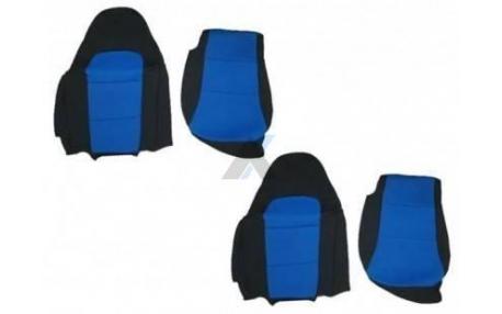 Stolsöverdrag Neoprene svart/blå 05-13