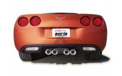 Borla S-Type II/Stinger dämpare runda slutrör Z06/ZR1 06-13