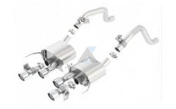Borla Exhaust S med NPP ventiler, 4 runda rolled edge 14-