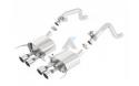 Borla Exhaust S utan NPP ventiler, 4 runda intercooled 14-