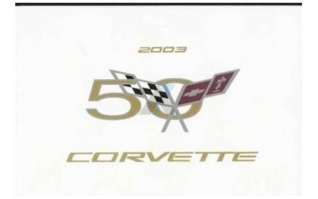 Corvette Owners Manual 2003
