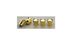 Valve Stem Cap Set - Gold Plated - 5 Pieces 97-16
