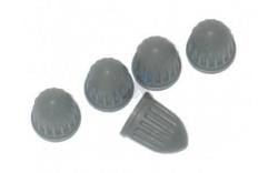 Ventilhattar grå plast 97-99