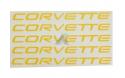 Dekal till fälg Corvette text 4st 00-04
