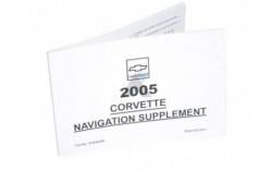 Corvette Navigation System Owners Manual 2005