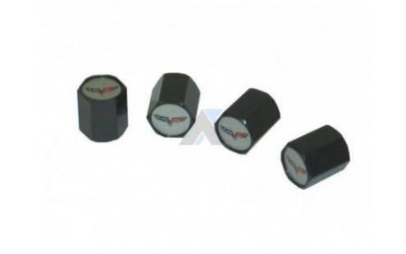 Ventilhattar i svart med C6 logo 05-13