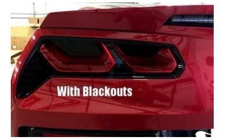 14-16 Acrylic Tail Light Black Out