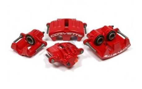 05-13 C6 Powder Coated Brake Caliper Set - Red