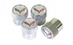 14-16 Valve Stem Caps w/Silver Insert