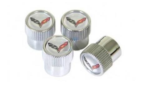 14-16 Valve Stem Caps w/Silver Insert