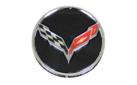 14-16 C7 Emblem Black Wheel Center Cap