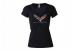 Ladies C7 Corvette Cross Flag Rhinestone Tee