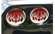 05-13 Flamed Stainless Tail Light Grill Set