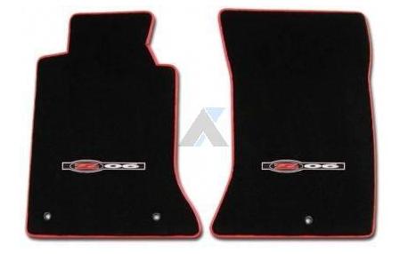 Lloyd mattor i svart/röd med Z06 logo 01-04