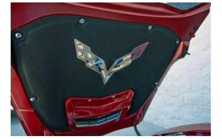 14-16 Hood Liner Stainless Emblem