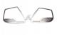 14-16 Stainless Speaker Trim Ring Corvette Script