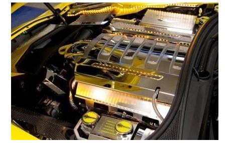 14-16 Stainl. 2pc Lower FuelRail Covers (DrySump)
