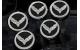 14-16 Auto Engine Cap Covers Cross Flags Emblem