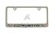 14-16 Chrome License Plate Frame C7 Flags/Script