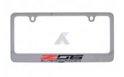 15-16 Chrome License Plate Frame w/Z06 Emblem