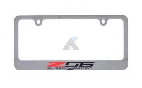 15-16 Chrome License Plate Frame w/Z06 Emblem