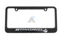 14-16 Black License Plate Frame w/Stingray Emblem