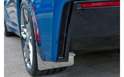 Rear Stainless Mud Guards CF Backing 14-