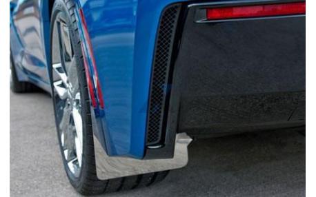 Rear Stainless Mud Guards CF Backing 14-