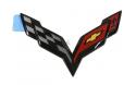 Rear Bumper/Waterfall emblem - svart 14-