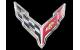C8 Emblem/skylt i rostfritt 457mm x 483mm