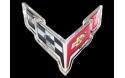 C8 Emblem/skylt i rostfritt 457mm x 483mm