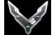 C8 Emblem/skylt i rostfritt 457mm x 483mm