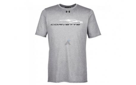 T-Shirt Corvette Car Gesture gray