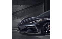 C8 Front Splitter Visible Carbon Fiber 5VM 20-