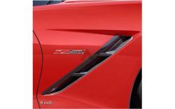Z51 emblem i carbon fiber look - 6" 14-