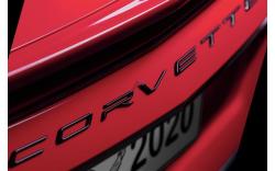 Corvette C8 text, svart bak 20-