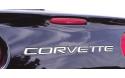 Corvette text i polerad rostfritt bak 97-04