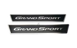 Kolfiber/rostfritt dörrtrösklar med grandsportlogo 05-13