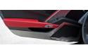 Skydd för dörrpanel i rostfritt med Corvette text 14-19