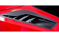 Quarter panel vent covers, rostfritt/kolfiber 14-19